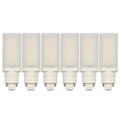 Westinghouse Bulb LED Dimmablemable 9W 120V Hrzntl Drct Ins 3500K Brt White G/GX24Q Bs, 6PK 5148120